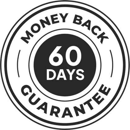 60 day money back guarantee badge